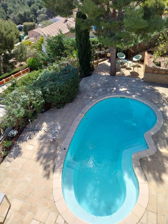 Апартаменти La Madrague- 2P Avec Piscine Privative Сен-Сір-сюр-Мер Екстер'єр фото